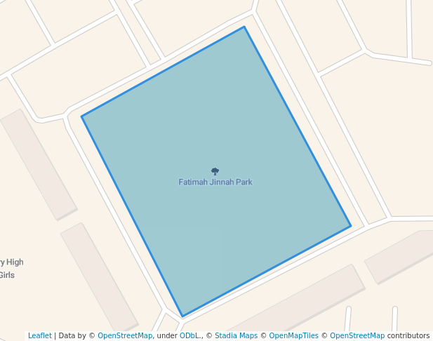 walking in Fatimah Jinnah Park map in Bahawalpur