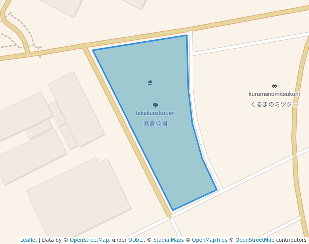 walking in 高倉公園 map in Hachioji