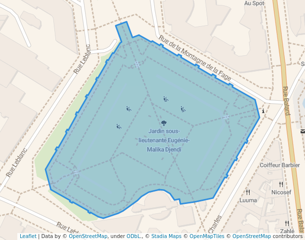 Jardin sous-lieutenante Eugénie-Malika Djendi