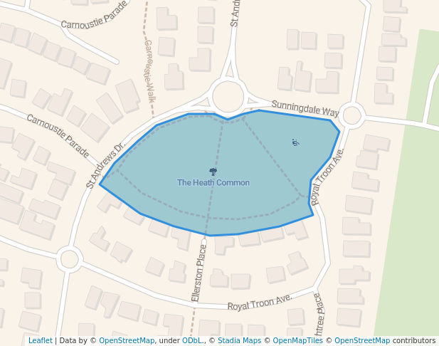 The Heath Common in Heatherton | Map and Routes