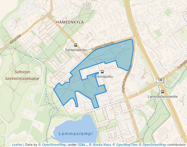 Pähkinäpuisto in Vanda | Map and Routes