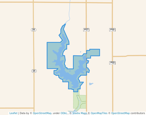 walking in Green Valley State Park map in Creston