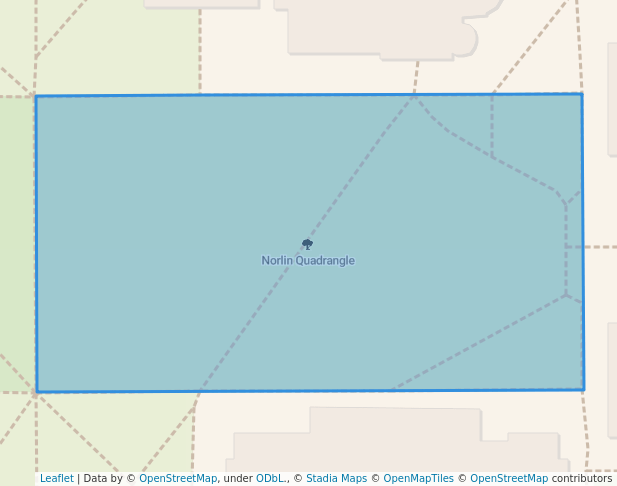 walking in Norlin Quadrangle map in Boulder