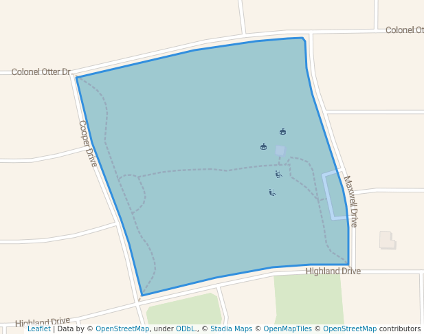 walking in Highland Park map in Swift Current