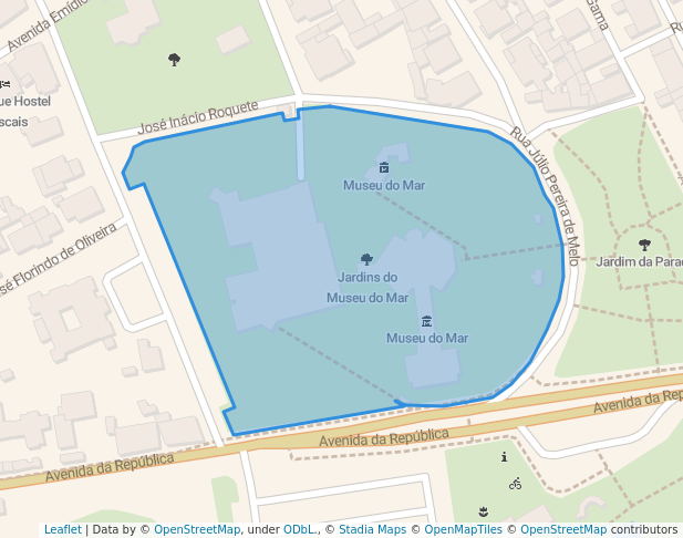 walking in Jardins do Museu do Mar map in Cascais