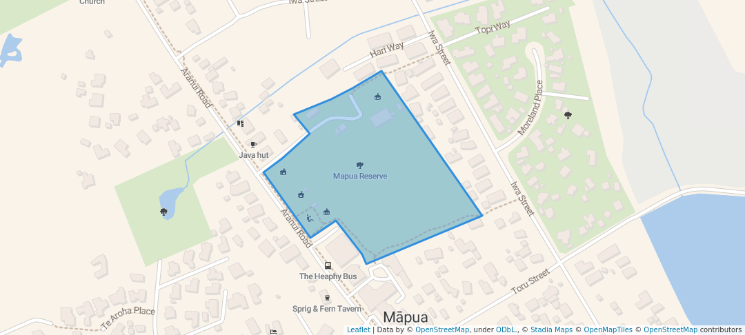 walking in Mapua Reserve map in Māpua