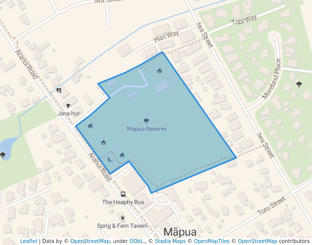 walking in Mapua Reserve map in Māpua