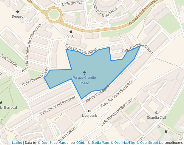 Parque Claudio Coello in Plasencia | Map and Routes