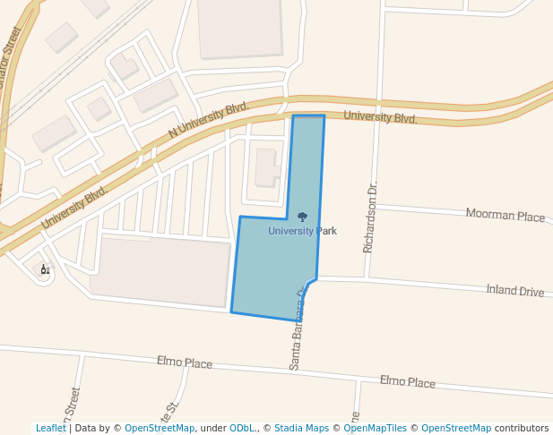 walking in University Park map in Middletown