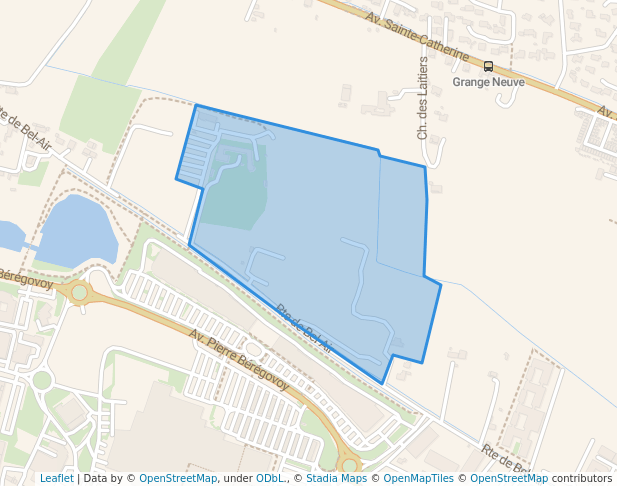 walking in Domaine de la Souvine map in Avignon