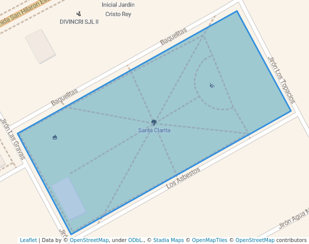 walking in Santa Clarita map in San Juan de Lurigancho
