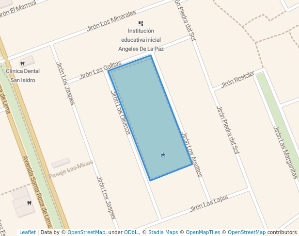 walking in Parque Cosmos map in San Juan de Lurigancho