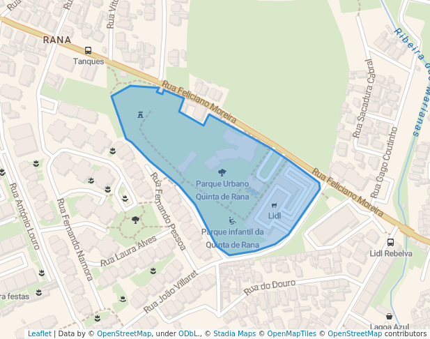 Parque Urbano Quinta de Rana in São Domingos de Rana | Map and Routes