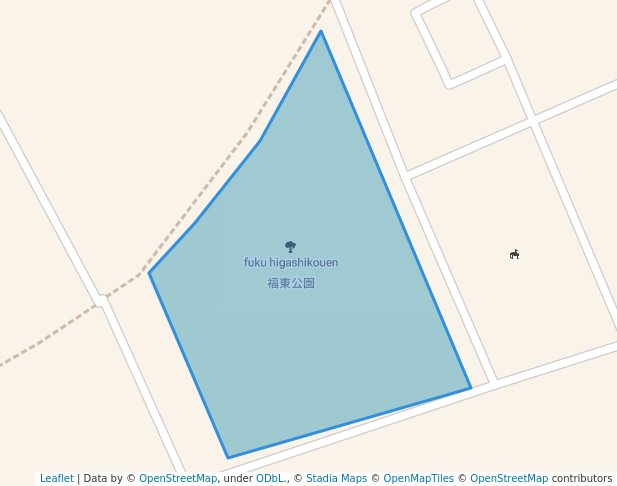 walking in 福東公園 map in Fussa