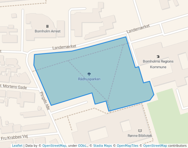 Rådhusparken in Rønne | Map and Routes