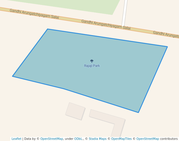 walking in Rajaji Park map in Madurai