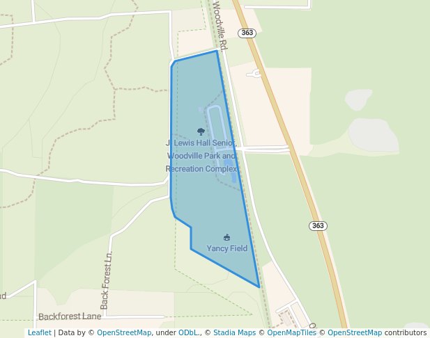 J. Lewis Hall Senior, Woodville Park and Recreation Complex