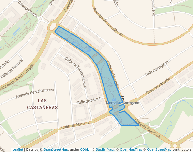 walking in Parque de la calle Marbella map in Arroyomolinos