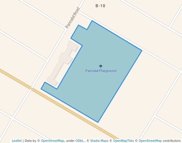 walking in Pannalal Playground map in Kalyani