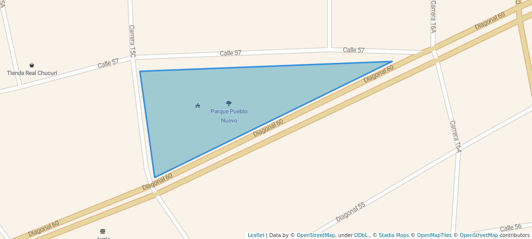 walking in Parque Pueblo Nuevo map in Barrancabermeja