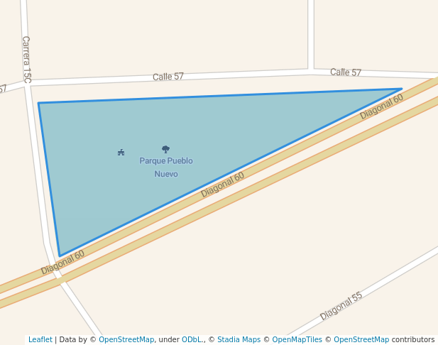 walking in Parque Pueblo Nuevo map in Barrancabermeja