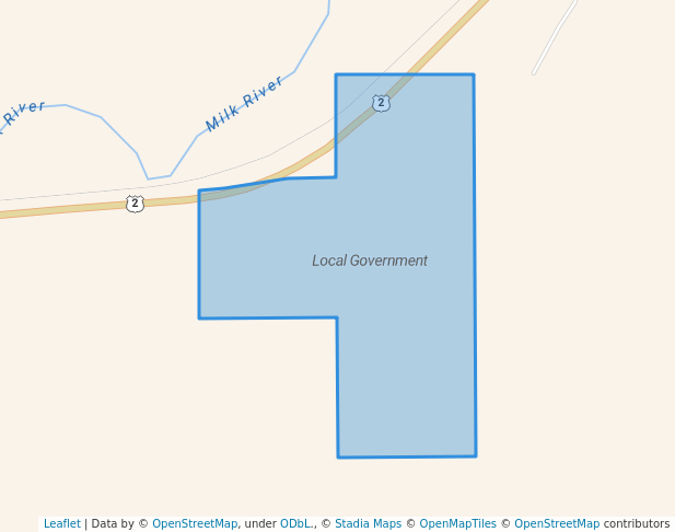walking in Local Government map in Chinook