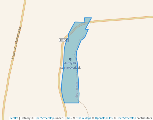 walking in Murray Hill Scenic Overlook map in Little Sioux