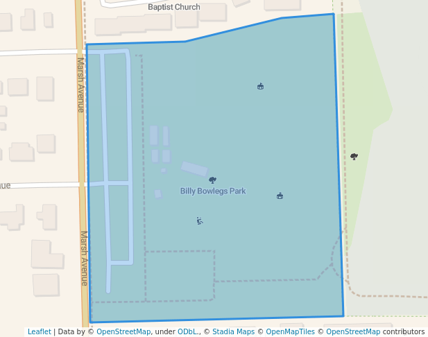 walking in Billy Bowlegs Park map in Fort Myers