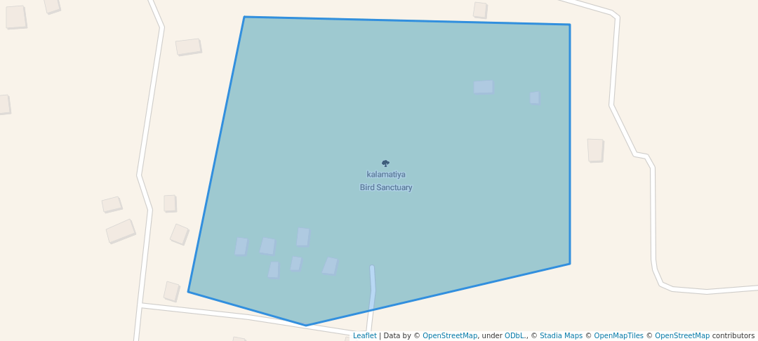 walking in kalamatiya Bird Sanctuary map in Kalametiya