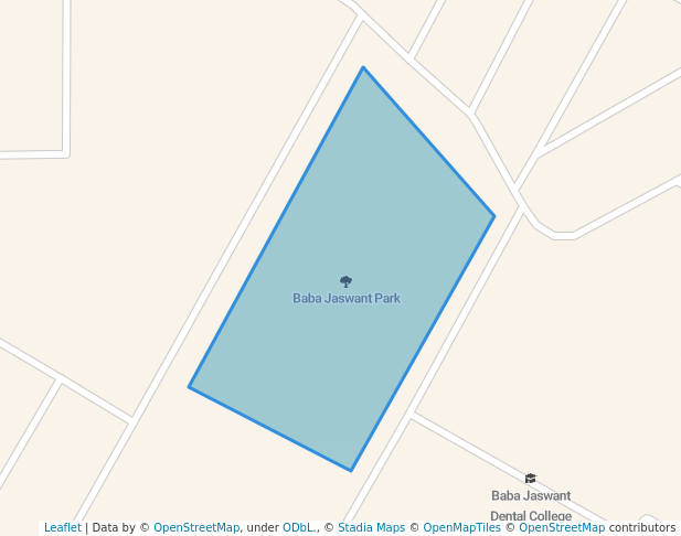 walking in Baba Jaswant Park map in Ludhiana