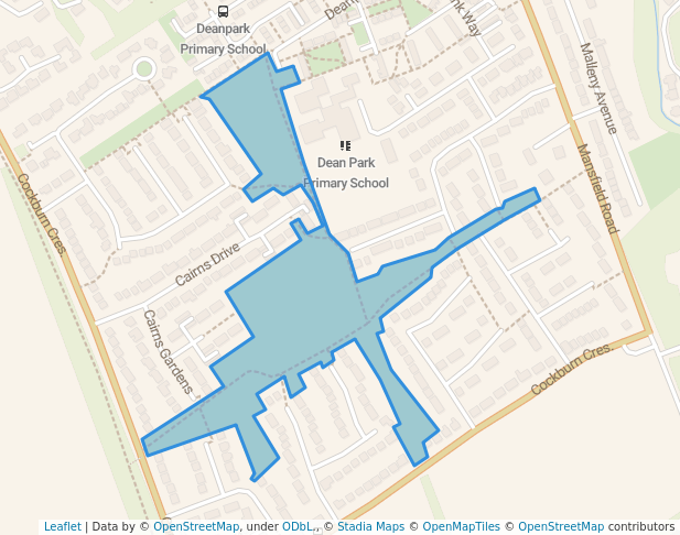 walking in Marchbank Park map in Balerno