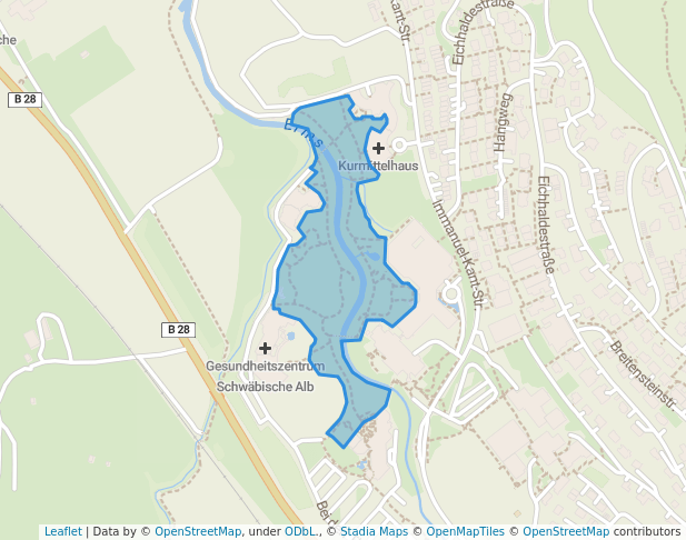 Kurpark in Bad Urach | Map and Routes