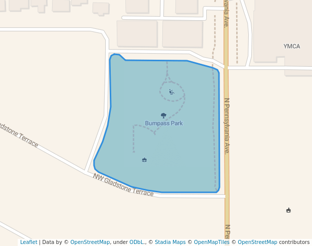 walking in Bumpass Park map in The Village