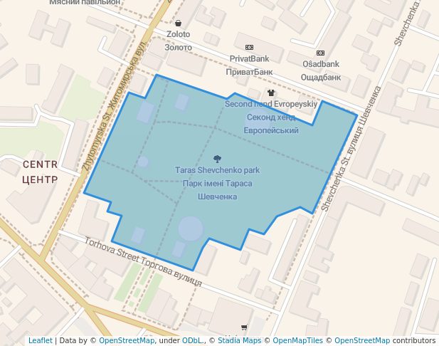 Taras Shevchenko park