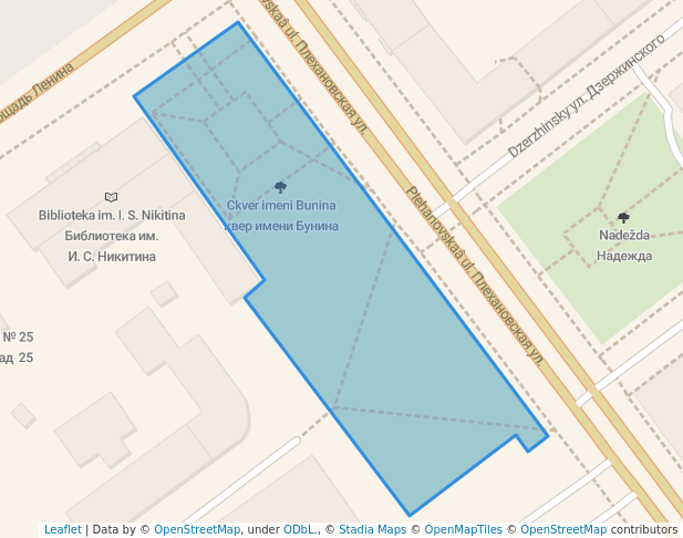 Cквер имени Бунина