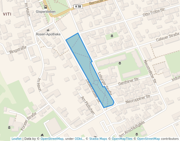 walking in Gisperslebener Anger map in Erfurt