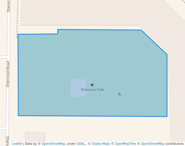 walking in Sherwood Park map in Edina