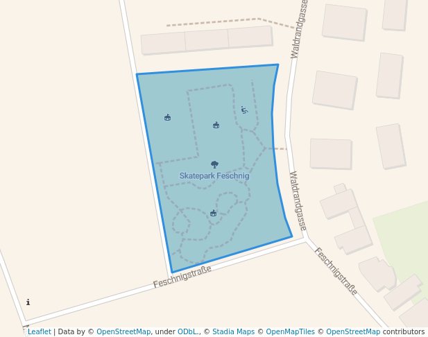 walking in Skatepark Feschnig map in Klagenfurt am Wörthersee