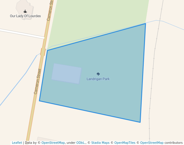 walking in Landrigan Park map in Wauchope