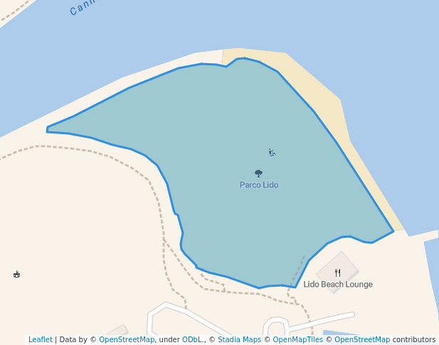 walking in Parco Lido map in Cannobio