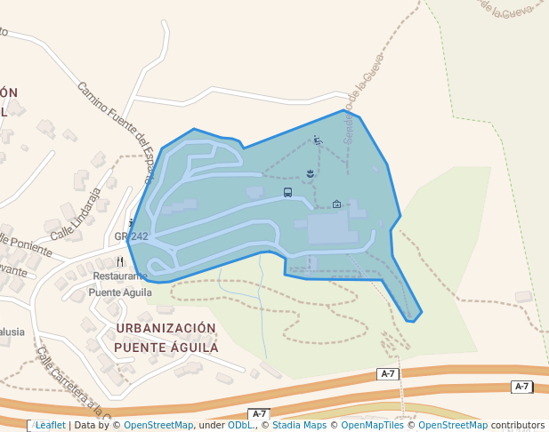 walking in Jardín Botánico Detunda - Cueva de Nerja map in Nerja