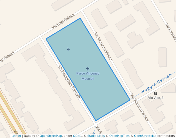 walking in Parco Vincenzo Muccioli map in Novara