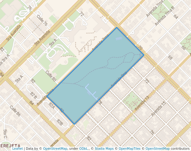 walking in Parque Ecológico Monte Barreto map in La Habana