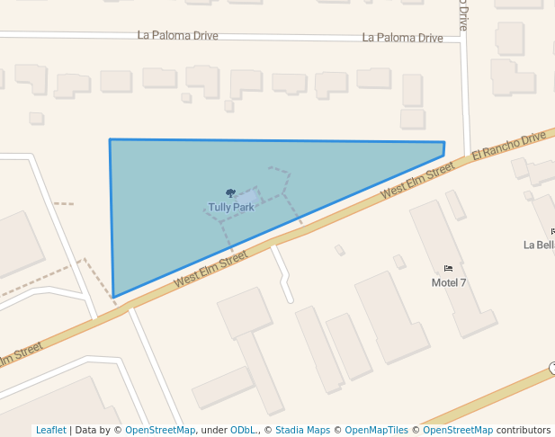 walking in Tully Park map in Rawlins