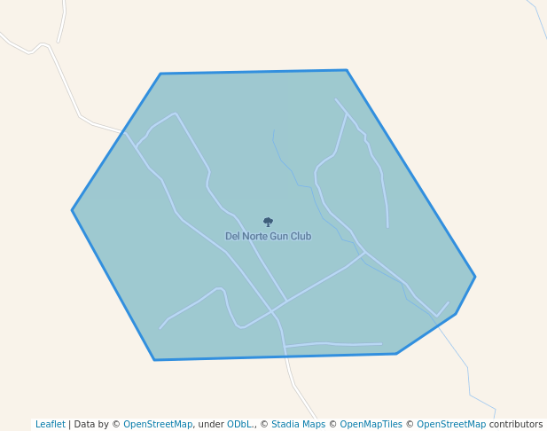 walking in Del Norte Gun Club map in Rio Rancho