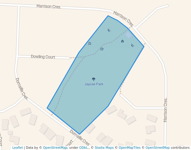 walking in Jaycee Park map in Swan Hill