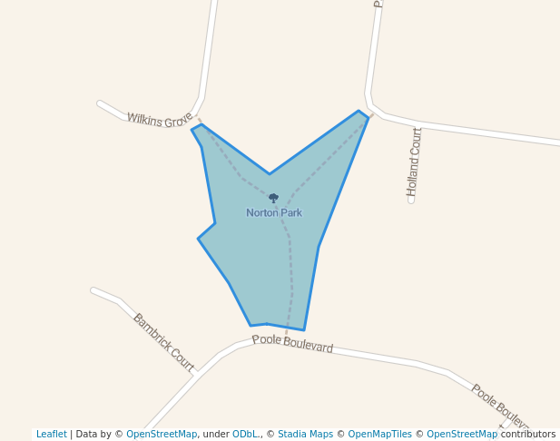 walking in Norton Park map in Swan Hill