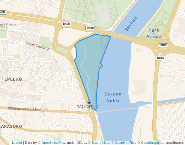 walking in Zübeyde Hanım Parkı map in Adana