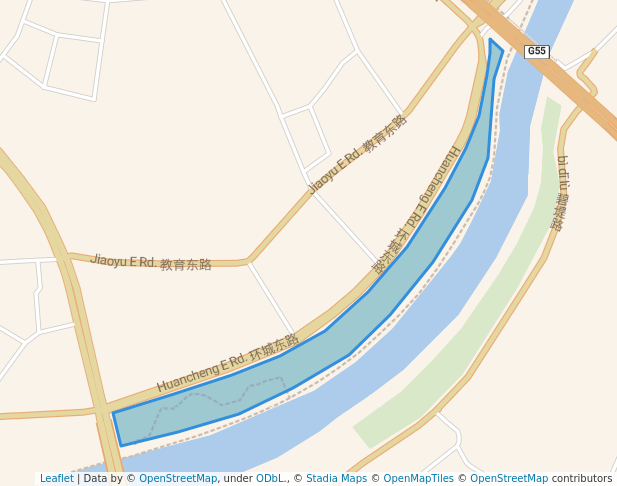 walking in Zuo'an Park map in Fo Shan Shi