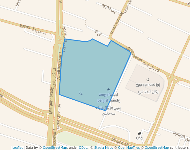 پارک شهید بهشتی -- پارک سه باندی